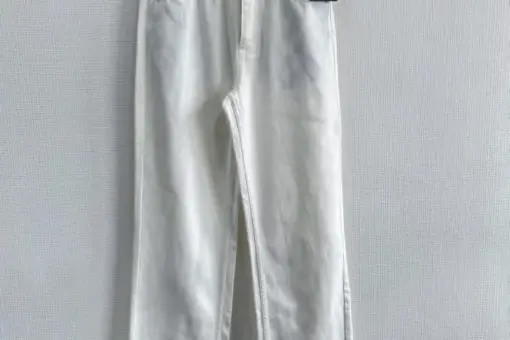 LV Loose Baggy Hip-Hop Jeans White