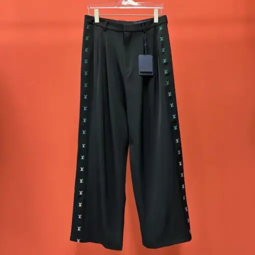 LV Preppy Tailored Jersey Trousers Black