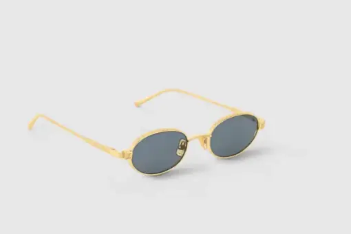 LV Pure Low Oval Sunglasses Black
