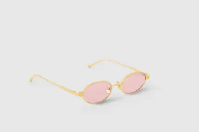 LV Pure Low Oval Sunglasses Pink