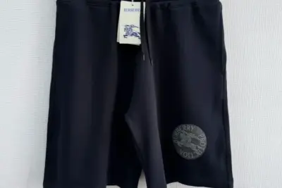 Burberry Equestrian Knight-print Shorts Black