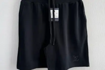 LV black beading shorts