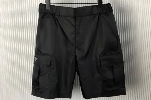 Prada – Nylon Gabardine Bermudas Shorts Black