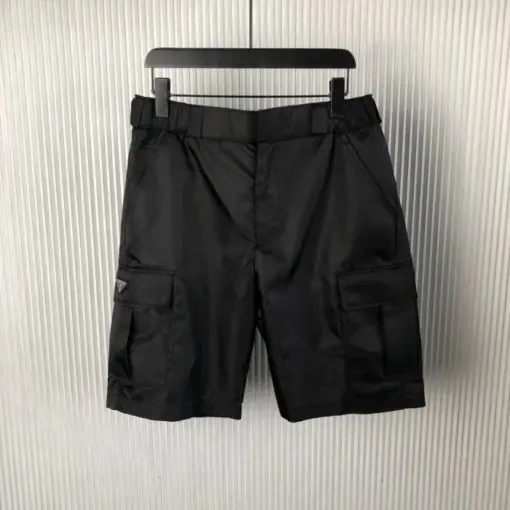 Prada – Nylon Gabardine Bermudas Shorts Black