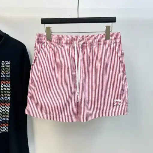 LV Checked Monogram Swim Shorts Pink