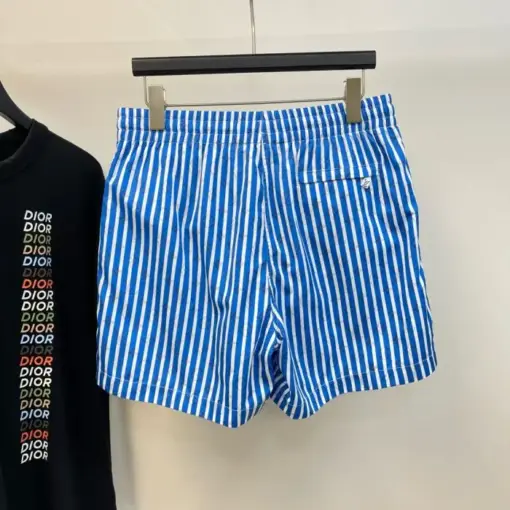 LV Checked Monogram Swim Shorts Blue - Image 2