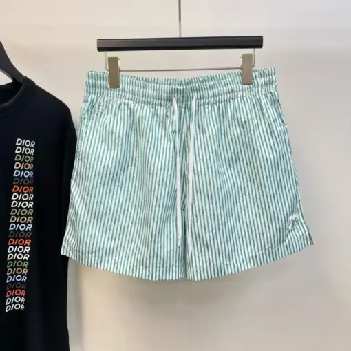 LV Checked Monogram Swim Shorts Baby Blue