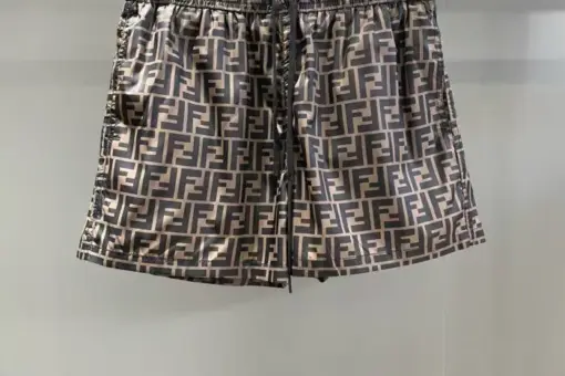 Fendi Swim Shorts Brown