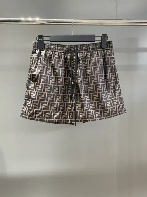 Fendi Swim Shorts Brown