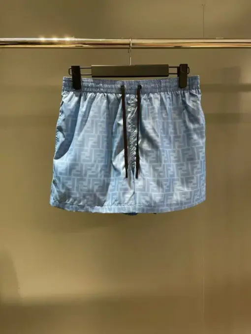 Fendi Swim Shorts Sky Blue