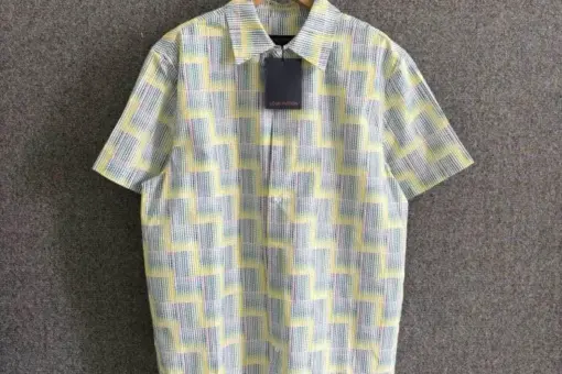 LV Graphic Printed Short-Sleeved Shirt