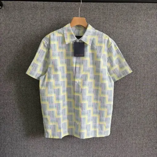 LV Graphic Printed Short-Sleeved Shirt