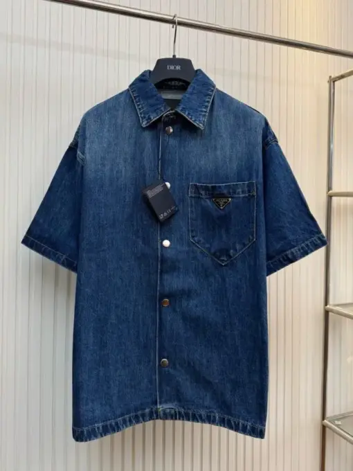 Prada Blue Denim Shirt