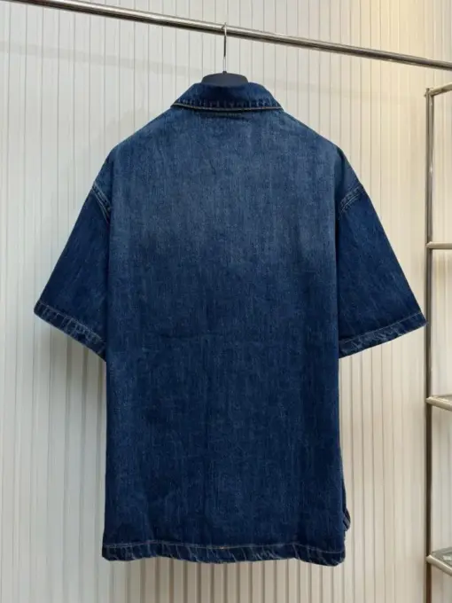 Prada Blue Denim Shirt - Image 2
