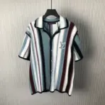 LV Striped Crochet Shirt Multicolor