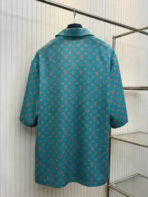 LV Monogram Silk Shirt Strawberry Ice - Image 2