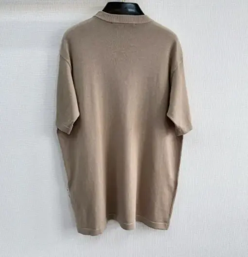 LV x Park Seo-Bo Short-Sleeved Cotton Crewneck T-Shirt Beige - Image 2
