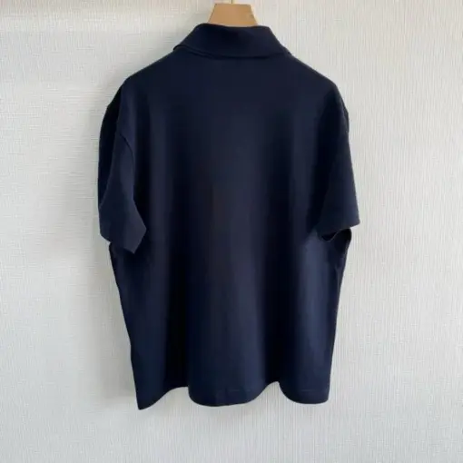 BURBERRY Blue EKD Pique Polo T-shirt - Image 2