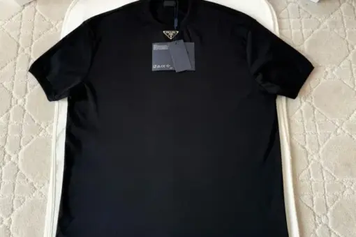 Prada Tops Pullover Women Black T-Shirt