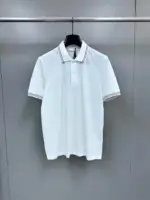 Prada Beyaz Men Short Sleeve Pique Polo T-Shirt White