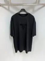 Prada Milano Silicone Logo T-shirt Black