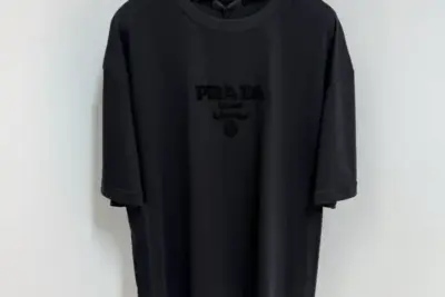 Prada Milano Silicone Logo T-shirt Black