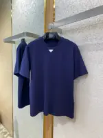 Prada Blue Cotton T-shirt