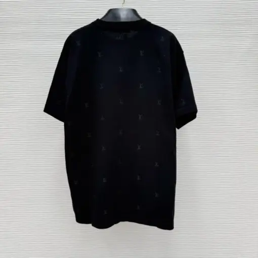 LV Blason Embroidered T-Shirt Black - Image 2