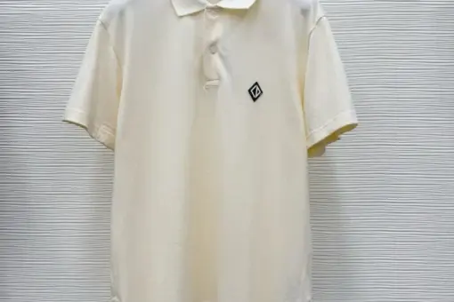 CD Diamond Polo T-Shirt, Relaxed Fit Cream