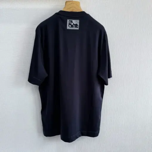 FENDI Regular-fit, short-sleeved crew-neck T-shirt blue - Image 2