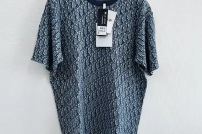 Dior Oblique T-Shirt, Relaxed Fit Blue