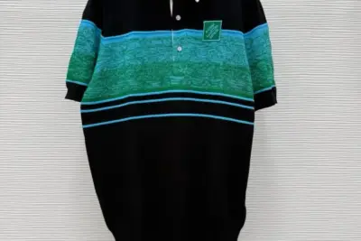 LV Iridescent Jacquard Short-Sleeved Polo T-Shirt Multicolor