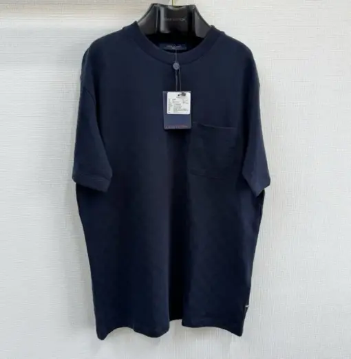 LV Half Damier Pocket T-Shirt Dark Night Blue
