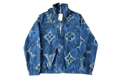 LV Printed Monogram Windbreaker Blue