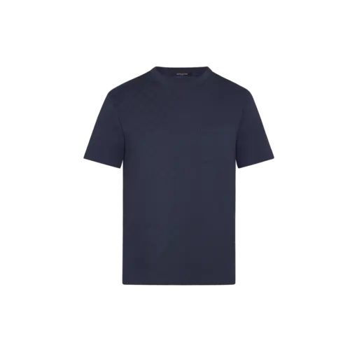 LV Half Damier Pocket T-Shirt Dark Night Blue - Image 2