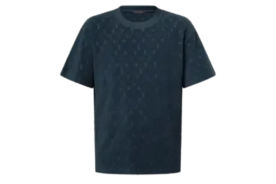 LV Monogram French Terry T-Shirt Dark Navy