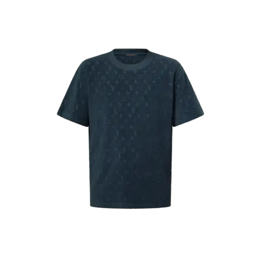 LV Monogram French Terry T-Shirt Dark Navy