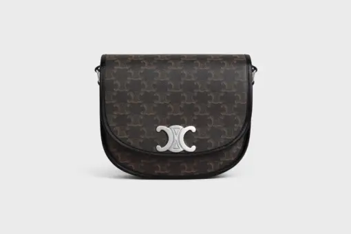Celine MEDIUM BESACE TRIOMPHE IN TRIOMPHE CANVAS Black