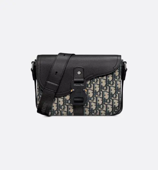 Dior Small Saddle Messenger Bag with Flap Beige