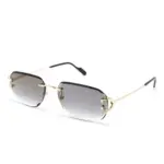 Cartier Eyewear Frameless Sunglasses Grey