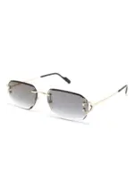 Cartier Eyewear Frameless Sunglasses Grey