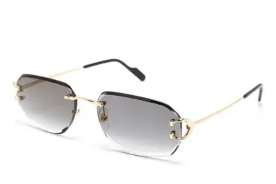 Cartier Eyewear Frameless Sunglasses Grey