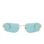 Cartier Eyewear Sunglasses with geometric frames green