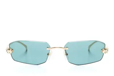 Cartier Eyewear Sunglasses with geometric frames green