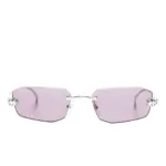 Cartier Eyewear Sunglasses with geometric frames Silver-colored
