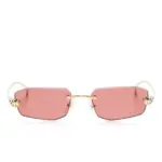 Cartier Eyewear Sunglasses with geometric frames Gold