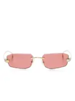 Cartier Eyewear Sunglasses with geometric frames Gold