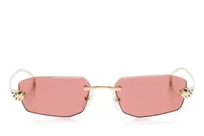 Cartier Eyewear Sunglasses with geometric frames Gold