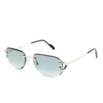 Cartier Eyewear Frameless Sunglasses Green
