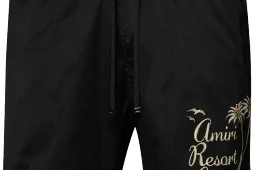 AMIRI Resort Club Swim Shorts black